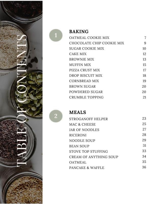 The Dry Mix Pantry Organizer Textbook