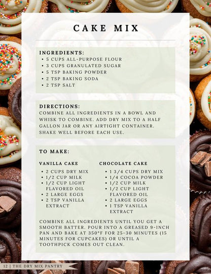 The Dry Mix Pantry Organizer Textbook