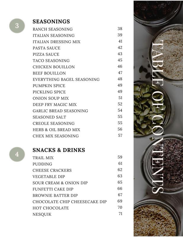 The Dry Mix Pantry Organizer Textbook